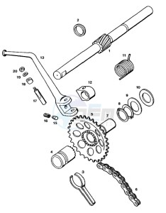 SPRINT_SPORT_45kmh_L1 50 L1 drawing Strarter mechanism kickstarter