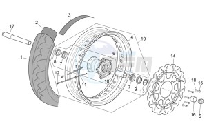 RXV-SXV 450-550 Enduro-Supermotard drawing Front wheel II