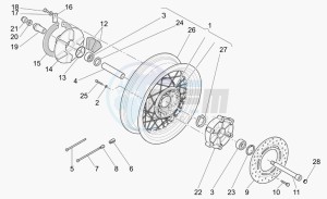 California 1100 Vintage Vintage drawing Rear wheel