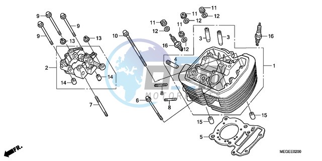 FRONT CYLINDER HEAD