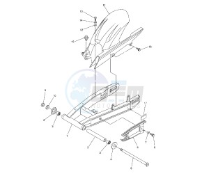 FZ6 S2 600 drawing REAR ARM