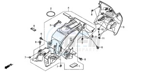 NT700V drawing REAR FENDER