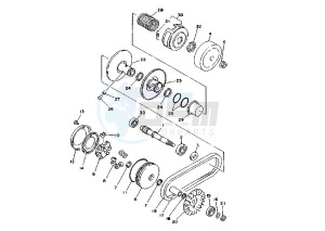 XC T CYGNUS 125 drawing CLUTCH MY95