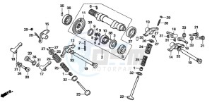 FMX650 FMX650 drawing CAMSHAFT/VALVE