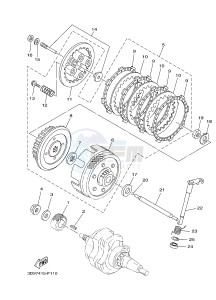 YB125 (2CS9) drawing CLUTCH