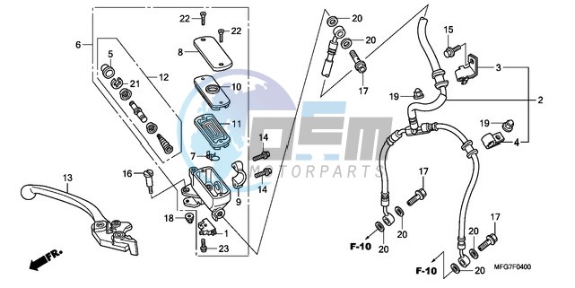 FR. BRAKE MASTER CYLINDER (CB600F/F3)