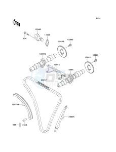 EN 500 C [VULCAN 500 LTD] (C10) C10 drawing CAMSHAFT-- S- -_TENSIONER