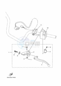 YFM700FWBD KODIAK 700 EPS (BGFB) drawing HANDLE SWITCH & LEVER