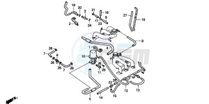 GL1500SE GOLDWING SE drawing TUBING (2) (EXCEPT AR/SI/SW)