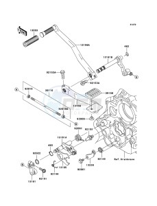 VN1600 CLASSIC TOURER VN1600D6F GB XX (EU ME A(FRICA) drawing Gear Change Mechanism