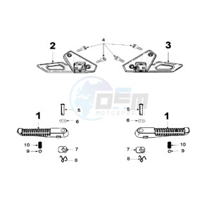 FIGHT 3 X drawing FOOT SUPPORT