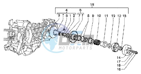 Driven pulley