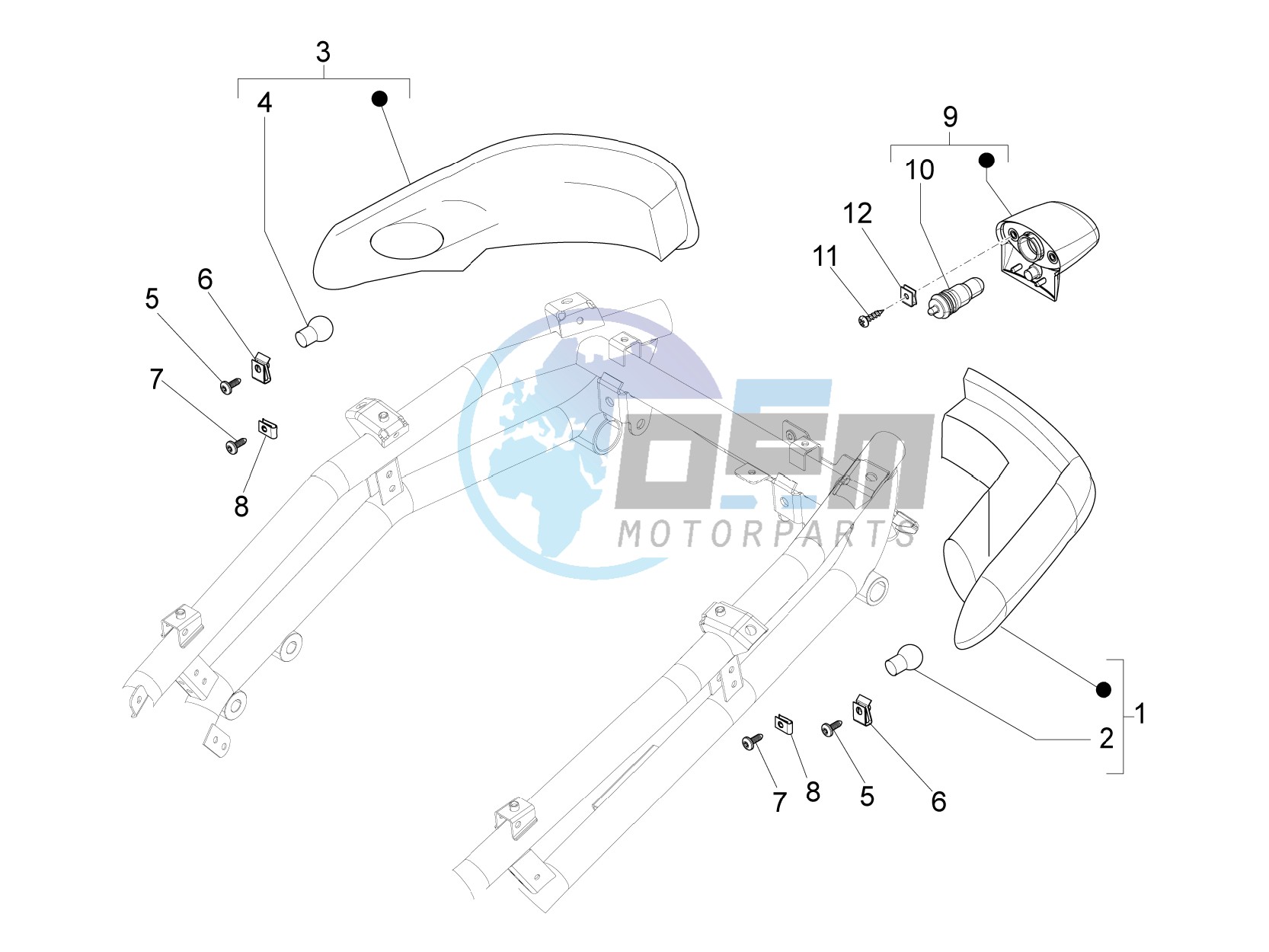 Rear headlamps - Turn signal lamps