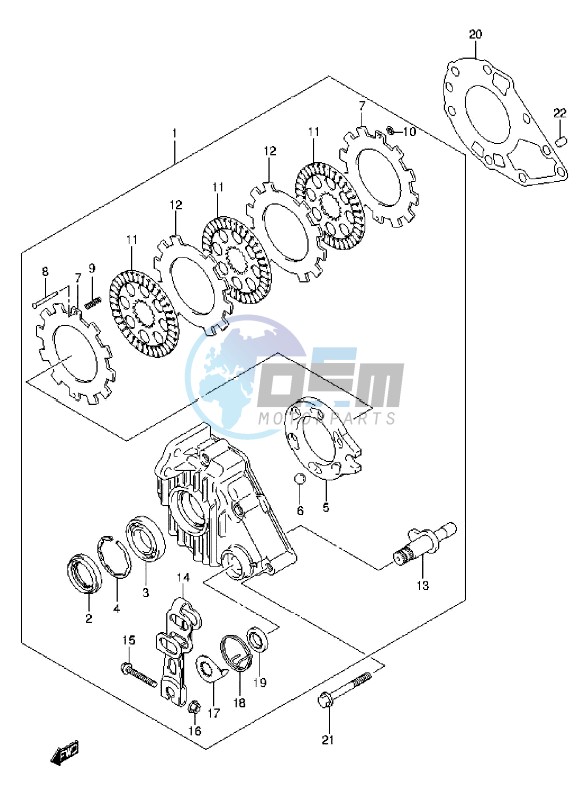 REAR BRAKE ASSY