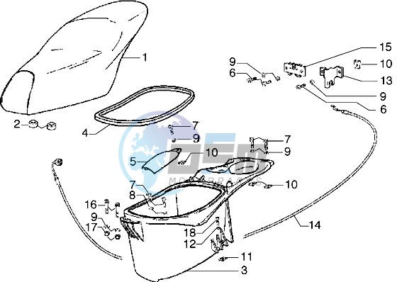 Saddle - Case helmet