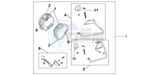 VFR8009 UK - (E / MME TWO) drawing 35L PANNIER PEARL SUNBEAM WHITE