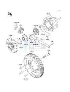 MULE 3010 TRANS 4x4 DIESEL KAF950E8F EU drawing Differential