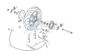 GP1 RACE - 50 CC VTHPR1A1A EU2 drawing REAR WHEEL