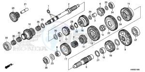 TRX500FA5G TRX500FA Europe Direct - (ED) drawing TRANSMISSION