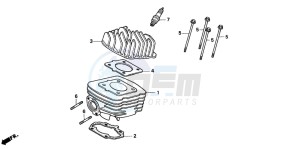 SFX50SMM drawing CYLINDER/CYLINDER HEAD