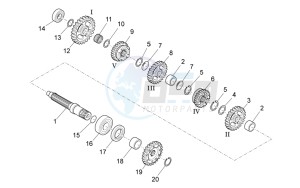 RXV-SXV 450-550 Enduro-Supermotard drawing Driven shaft