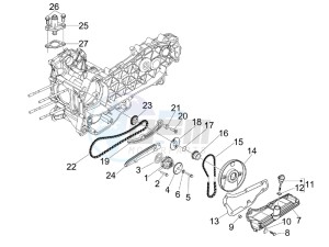 GTV 300 4T 4V ie drawing Oil pump