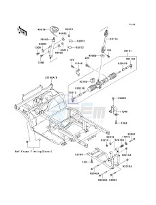 KAF 620 F MULE 3020 TURF (F1-F3) MULE 3020 TURF drawing FRAME