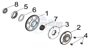 MIO 115 L7 drawing STARTER CLUTCH