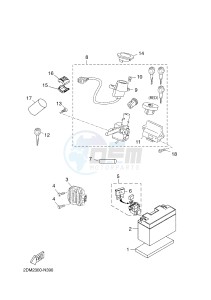 YPR125RA XMAX 125 ABS EVOLIS 125 ABS (2DMH 2DMH) drawing ELECTRICAL 1