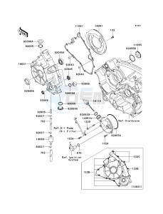 KVF 750 E [BRUTE FORCE 750 4X4I NRA OUTDOORS] (E8F-E9FA) E9F drawing ENGINE COVER-- S- -