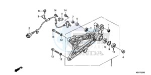 SH125AD SH125i UK - (E) drawing SWINGARM