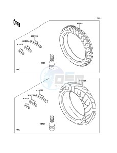 ZRX1200R ZR1200-A5H FR GB XX (EU ME A(FRICA) drawing Tires