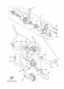 XSR900 MTM850 (BAE8) drawing WATER PUMP