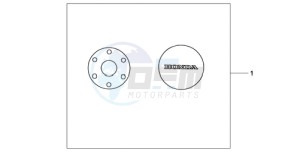 CB600F9 UK - (E / MKH) drawing CRANKCASE COVER SET PEARL COOL WHITE