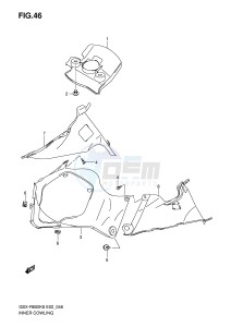 GSX-R600 (E2) drawing INNER COWLING