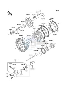 ZRX1200R ZR1200A6F FR GB XX (EU ME A(FRICA) drawing Clutch