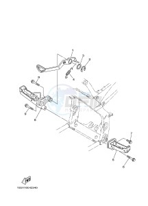 YFM700R YFM70RSBJ RAPTOR 700 (2LSE) drawing STAND & FOOTREST