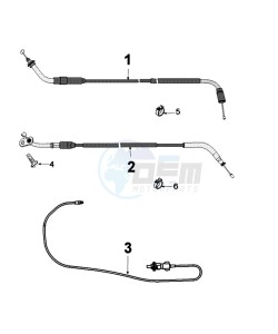 DJANGO 125 EVASION drawing CABLES