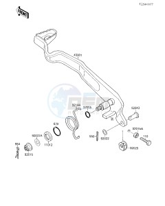 KSF 250 A [MOJAVE 250] (A1-A2) [MOJAVE 250] drawing BRAKE PEDAL