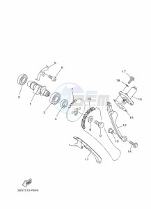 YBR125EGS YBR125G (43BL) drawing CAMSHAFT & CHAIN