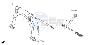 NH80MD drawing STAND/KICK STARTER ARM