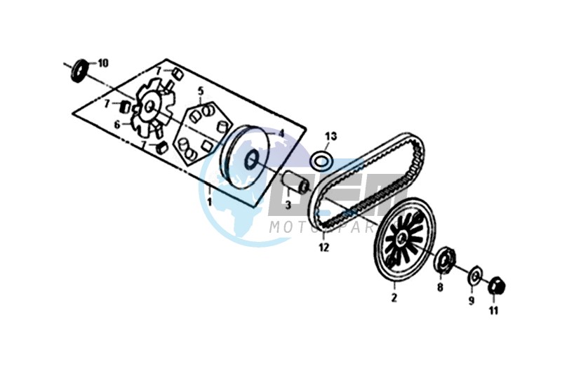 MOVABLE FLANGE / V-BELT