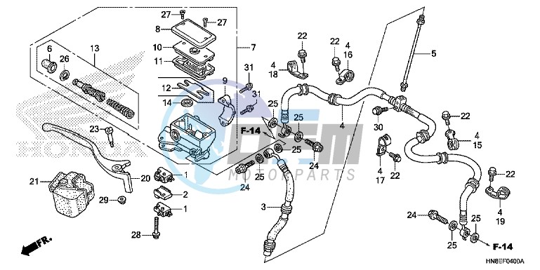 FR. BRAKE MASTER CYLINDER