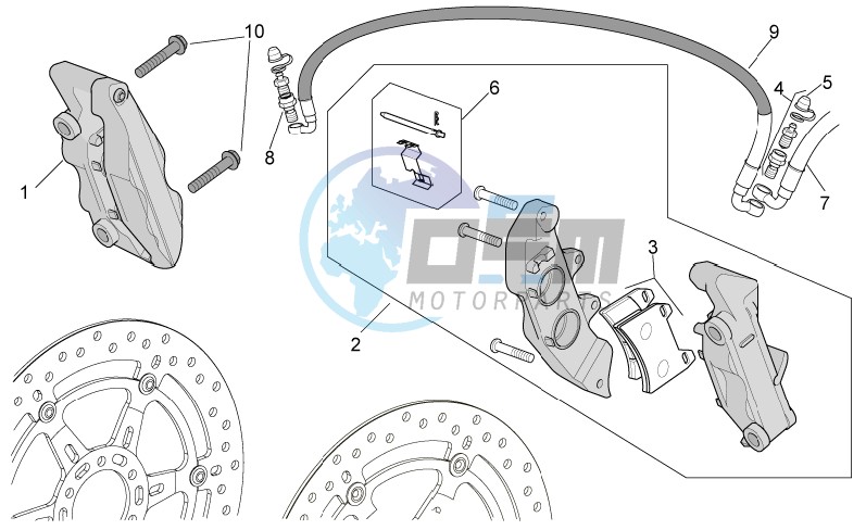 Front brake caliper