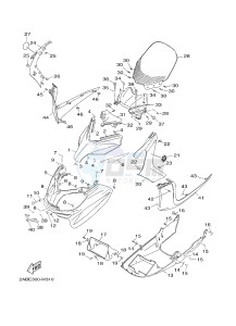 YP125RA (ABS) X-MAX125 ABS X-MAX125 ABS (2ABE) drawing WINDSHIELD