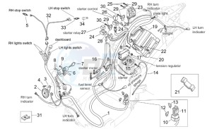 Mojito 125 drawing Electrical system - CUSTOM