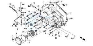 XR250R drawing RIGHT CRANKCASE COVER