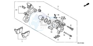 CBR1000RR9 Australia - (U / MME SPC) drawing REAR BRAKE CALIPER