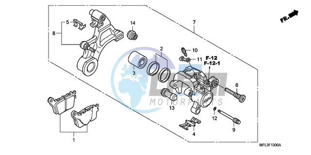 REAR BRAKE CALIPER