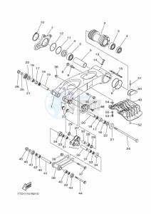 YFZ450R (BW2T) drawing REAR ARM